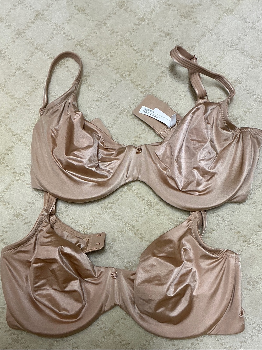 Smooth Satin Underwire Bra - Blush